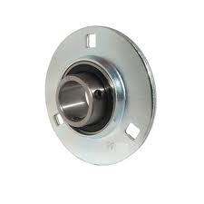 PF207-Z  Round, 3 Bolt, Flangette, zinc plated